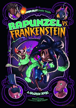 Far Out Fairy Tales: Rapunzel vs Frankenstein: A Graphic Novel - Martin Powell [KSIĄŻKA]