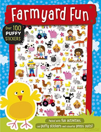 Farmyard Fun Puffy Sticker Book (Puffy Sticker Activity) - Lara Ede [KSIĄŻKA]