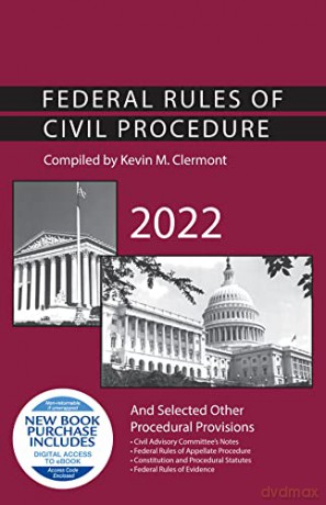 Federal Rules of Civil Procedure and Selected Other Procedural Provisions, 2022 (Selected Statutes) - Kevin M. Clermont [KSIĄŻKA]