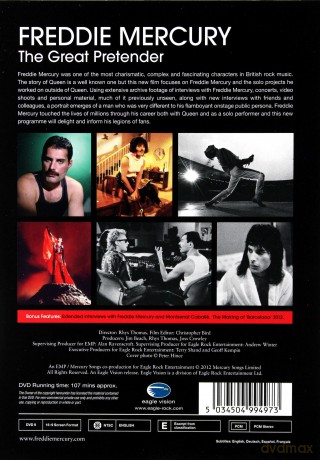 Freddie Mercury: The Great Pretender [DVD]