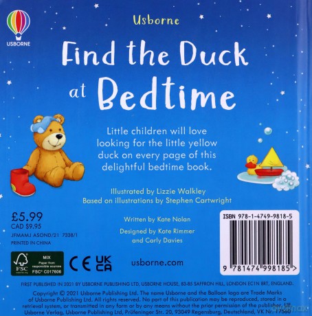 Find the Duck at Bedtime: 1 - Kate Nolan [KSIĄŻKA]