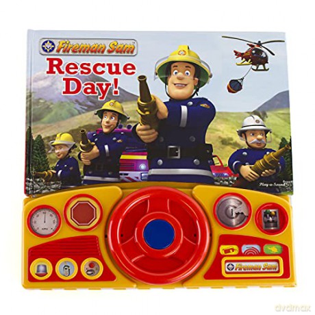 Fireman Sam Novelty Gift Book - Rescue Day! (Steering Wheel Book) - PI Kids [KSIĄŻKA]