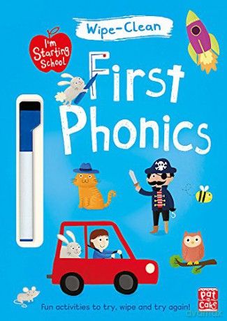 First Phonics: Wipe-clean book with pen - Pat-a-Cake [KSIĄŻKA]