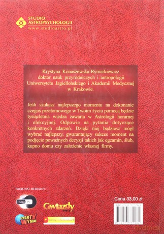 Astrologia - Horarna I Elekcyjna - dr Krystyna Konaszewska-Rymarkiewicz [KSIĄŻKA]