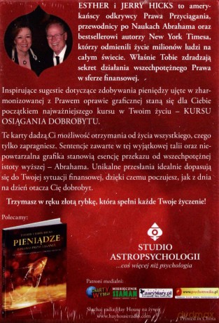 karty pieniadze i prawo przyciagania - esther i jerry hicks [karty]