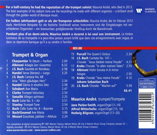 Maurice Andre: Red Line - Trumpet & Organ [CD]