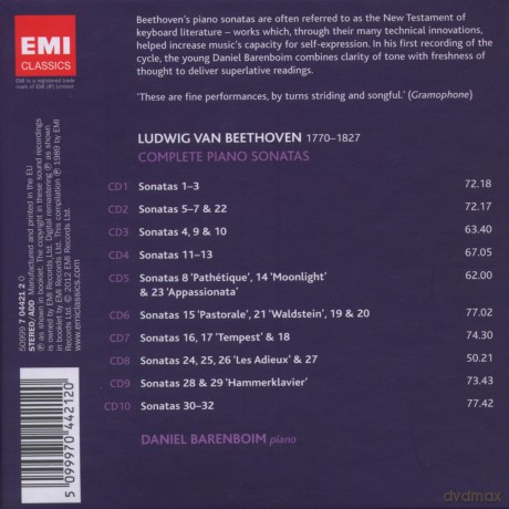 Daniel Barenboim: Complete Piano Sonatas - Limited [10CD]