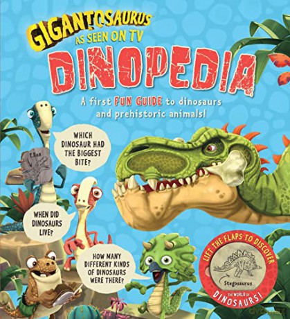 Gigantosaurus - Dinopedia: lift the flaps to discover the world of dinosaurs! - Cyber Group Studios [KSIĄŻKA]