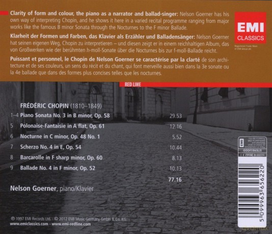 Goerner: Red Line - Piano Works [CD]