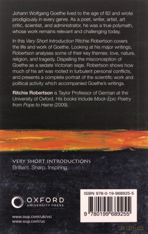 Goethe: A Very Short Introduction (Very Short Introductions) - Ritchie Robertson [KSIĄŻKA]