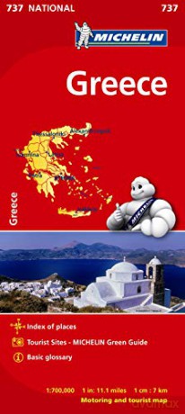 Greece - Michelin National Map 737: Map (Michelin National Maps) - Michelin [KSIĄŻKA]