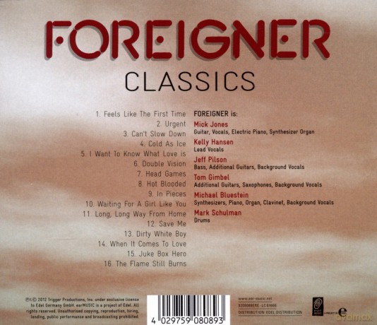 Foreigner: Classics [CD]