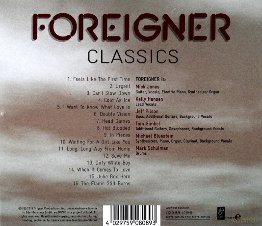 Foreigner: Classics [CD]