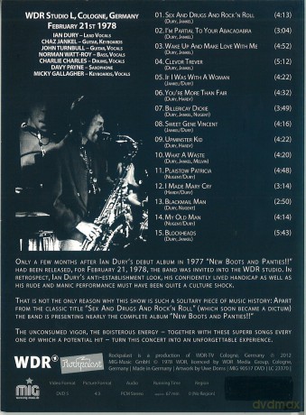 Ian Dury & The Blockheads: Live At Rockpalast 1978 (digipack) [DVD]