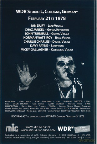 Ian Dury & The Blockheads: Live At Rockpalast 1978 (digipack) [DVD]