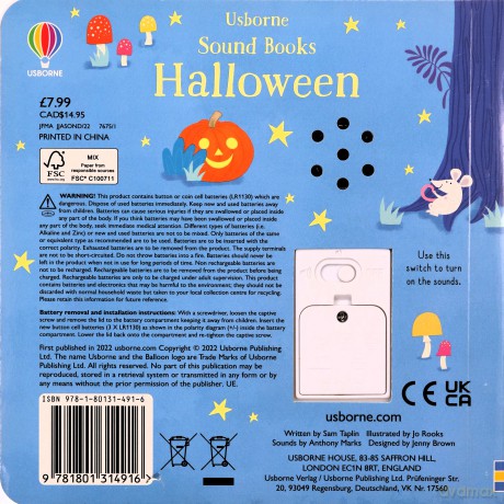 Halloween Sound Book (Sound Books) - Sam Taplin [KSIĄŻKA]