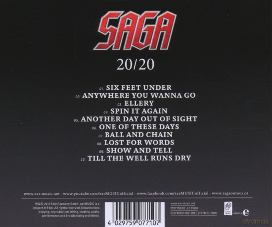 Saga: 20/20 [CD]