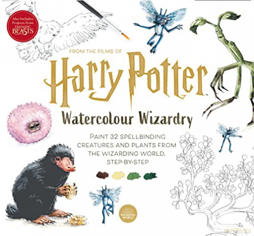 Harry Potter Watercolour Wizardry: Paint 32 spellbinding creatures and plants from the wizarding world, step-by-step - Tugce (Ozdemir) Audoir [KSIĄŻKA]