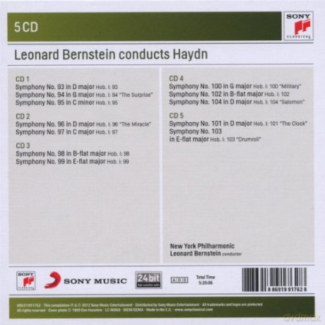 Leonard Bernstein: Leonard Bernstein Conducts Haydn Symphonies [5CD]