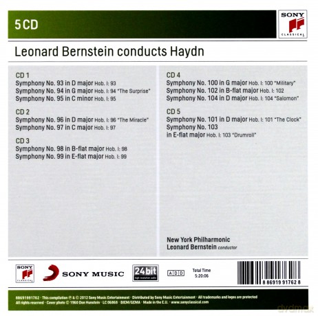 Leonard Bernstein: Leonard Bernstein Conducts Haydn Symphonies [5CD]