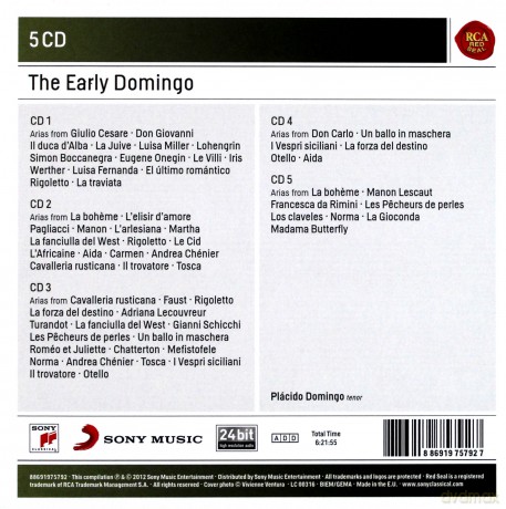 Placido Domingo: Early Domingo [5CD]