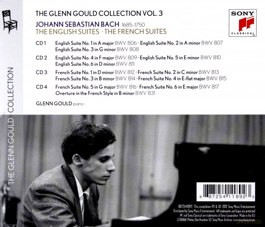 Glenn Gould: Glenn Gould Plays Bach: English Suites Bwv 806-811; French Suites Bwv 812-817; Overture In The French Style Bwv 831 [4CD]