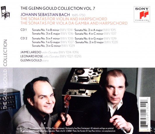 Glenn Gould: Glenn Gould Plays Bach: The 6 Sonatas For Violin & Harpsichord Bwv 1014-1019; The 3 Sonatas For Viola Da Gamba & Harpsichord Bwv 1027-1029 [2CD]