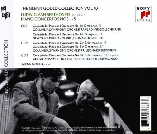 Glenn Gould: Glenn Gould Plays Beethoven: The 5 Piano Concertos [3CD]