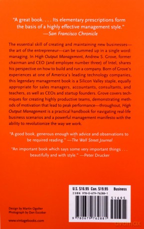 High Output Management - Andrew S. Grove [KSIĄŻKA]