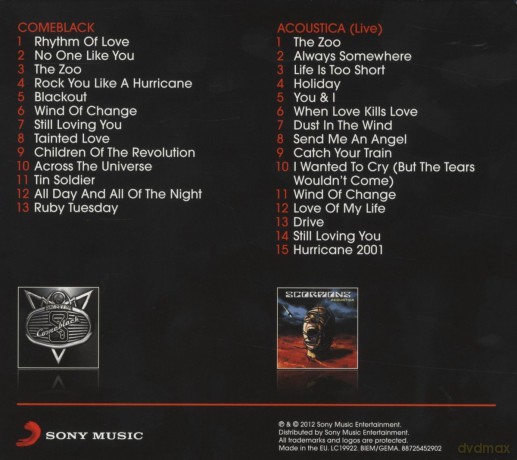 Scorpions: Comeblack/Acoustica [2CD]