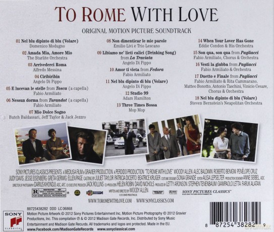 To Rome With Love soundtrack (Zakochani w Rzymie) [CD]