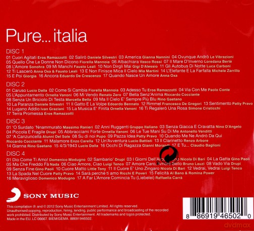 Pure... Italia (digipack) [4CD]