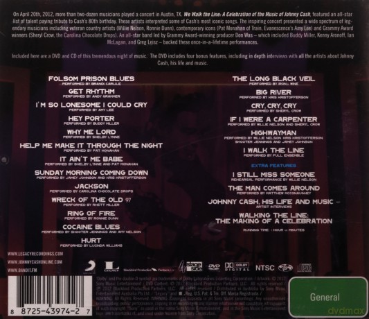 We Walk The Line: A Celebration Of The Music Of Johnny Cash [CD]+[DVD]