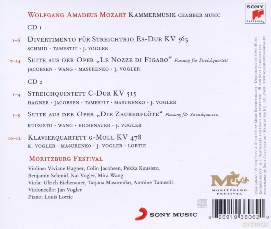 Jan Vogler: Mozart: Chamber Music [2CD]