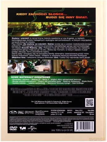 Szybcy i wściekli (booklet) [DVD]