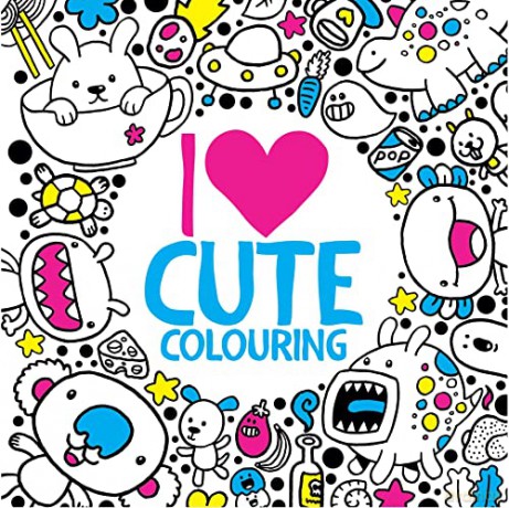 I Heart Cute Colouring (I Heart Pocket Colouring) - Jess Bradley [KSIĄŻKA]
