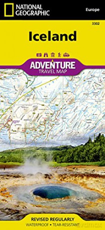 Iceland adv. ng r/v (r) wp: Travel Maps International Adventure Map (National Geographic Adventure Map) - National Geographic Maps [KSIĄŻKA]