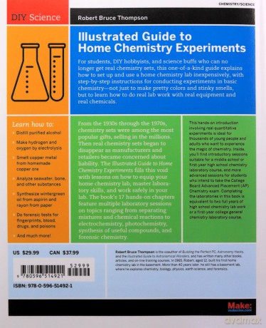 Illustrated Guide to Home Chemistry Experiments: All Lab, No Lecture (DIY Science) - Robert Bruce Thompson [KSIĄŻKA]