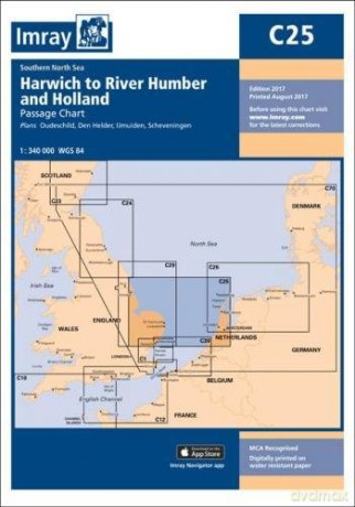 Imray Chart C25: Harwich to River Humber and Holland (C Series) - Imray [KSIĄŻKA]