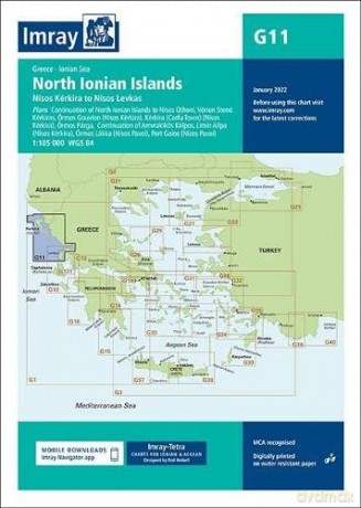 Imray Chart G11: North Ionian Islands (G Charts) - Imray [KSIĄŻKA]
