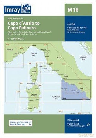 Imray Chart M18: Capo d'Anzio to Capo Palinuro (Imray M Charts) - Imray [KSIĄŻKA]