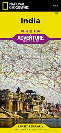 India adv. ng wp: Travel Maps International Adventure Map (National Geographic Adventure Map) - National Geographic Maps [KSIĄŻKA]