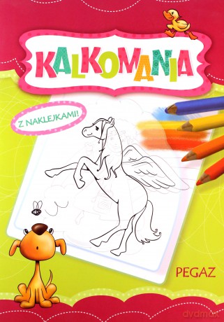 Kalkomania z naklejkami - Pegaz [KSIĄŻKA]