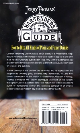 Jerry Thomas' Bartenders Guide: How to Mix All Kinds of Plain and Fancy Drinks - Jerry Thomas [KSIĄŻKA]