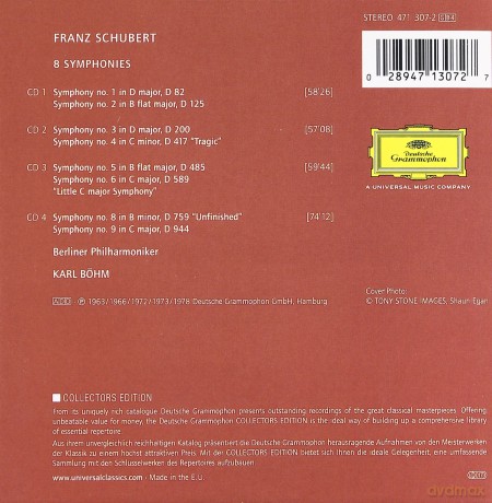 Bohm: Schubert: 8 Symphonies [4CD]