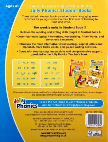 Jolly Phonics Student Book 2: In Print Letters (American English Edition) - Sue Lloyd [KSIĄŻKA]