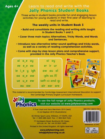 Jolly Phonics Student Book 3: In Print Letters (American English Edition) - Wernham [KSIĄŻKA]