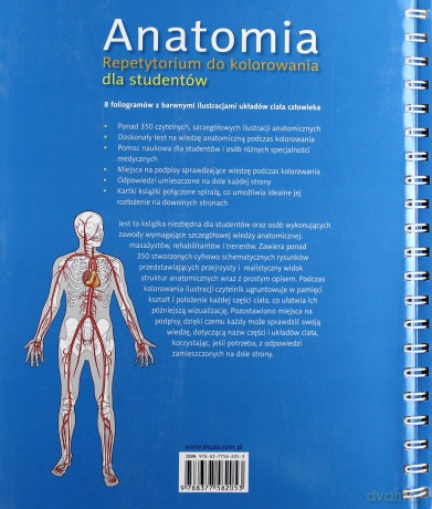 Anatomia. Repetytorium do kolorowania dla studentów [KSIĄŻKA]
