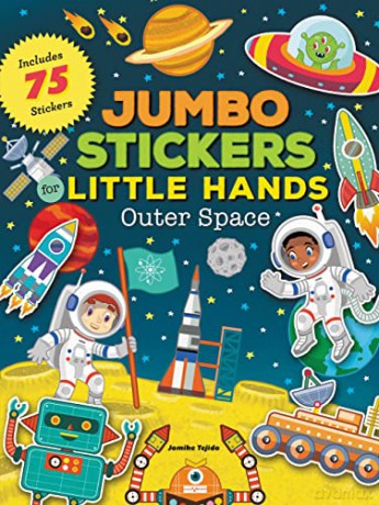 Jumbo Stickers for Little Hands: Outer Space: Includes 75 Stickers - Jomike Tejido [KSIĄŻKA]