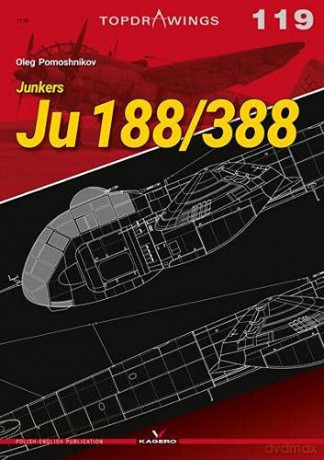 Junkers Ju 188/388: 7119 (Top Drawings) - Oleg Pomoshnikov [KSIĄŻKA]